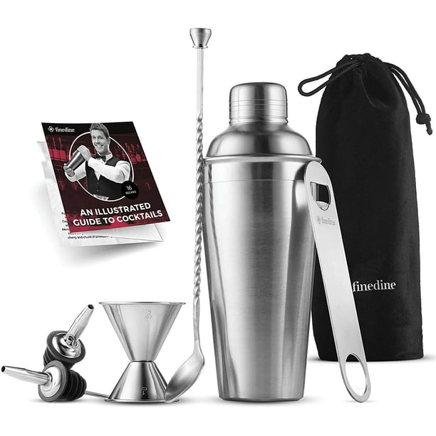 Bartender Set with Cocktail Set Stainless Steel Bar Kit With Cocktail Shaker 